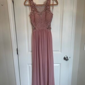 City Studio Pink Maxi Dress